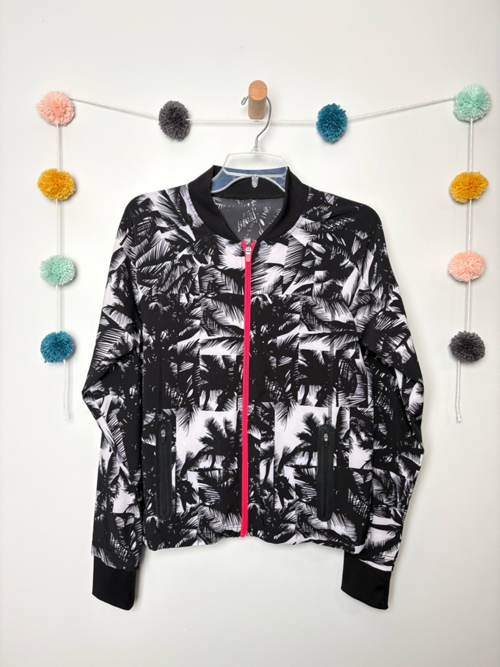 Fabletics Diane Palm Tree Bomber Jacket